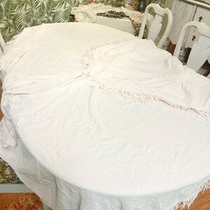 Soft Light Pink Fringe Bedspread/tablecloth